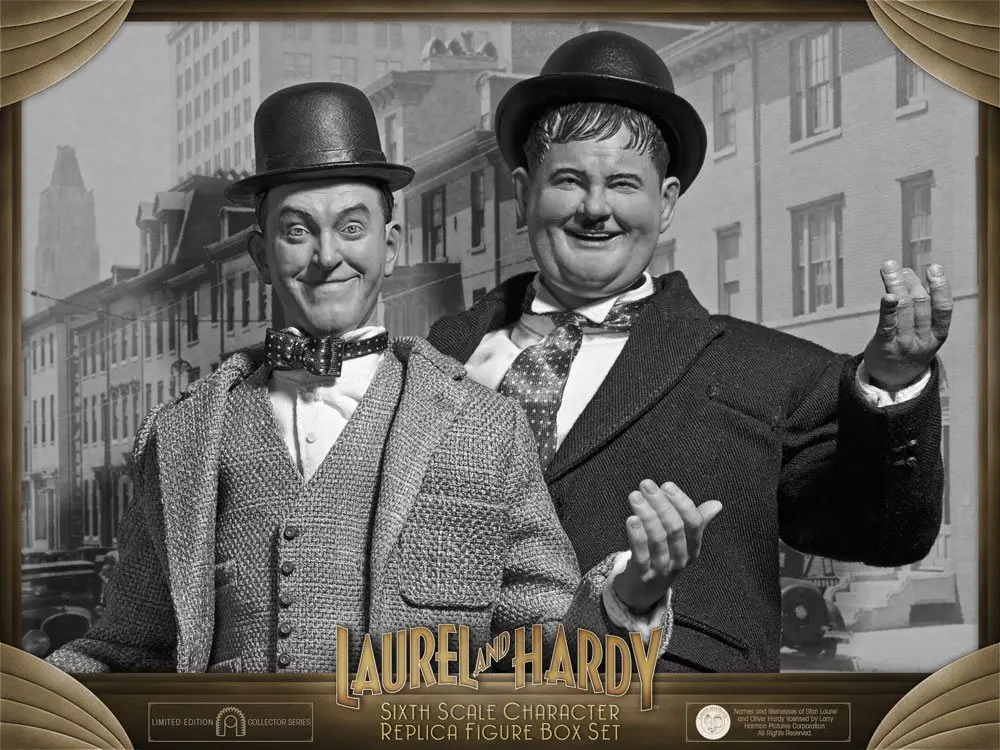 Laurel &amp; Hardy 1/6 Classic Suits Limitált kiadású akciófigurák 30-33 cm termékfotó