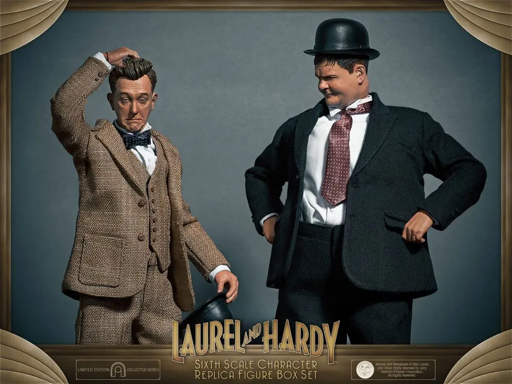 Laurel &amp; Hardy 1/6 Classic Suits Limitált kiadású akciófigurák 30-33 cm termékfotó