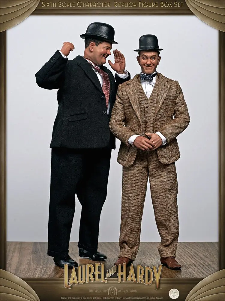 Laurel &amp; Hardy 1/6 Classic Suits Limitált kiadású akciófigurák 30-33 cm termékfotó