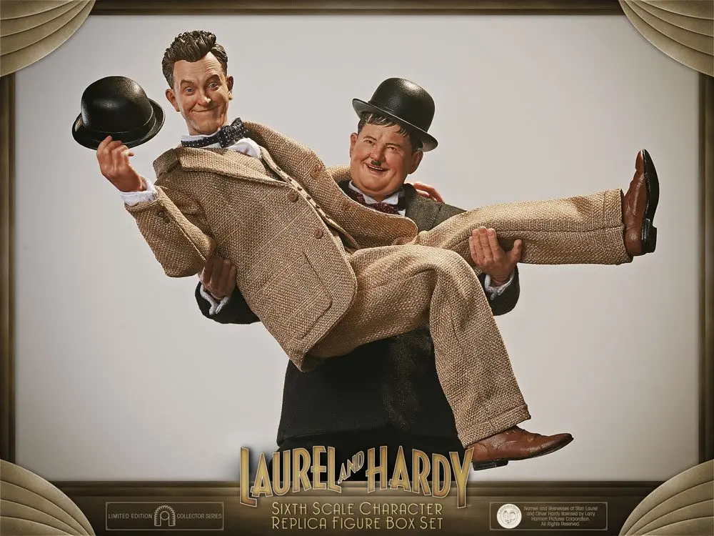 Laurel &amp; Hardy 1/6 Classic Suits Limitált kiadású akciófigurák 30-33 cm termékfotó