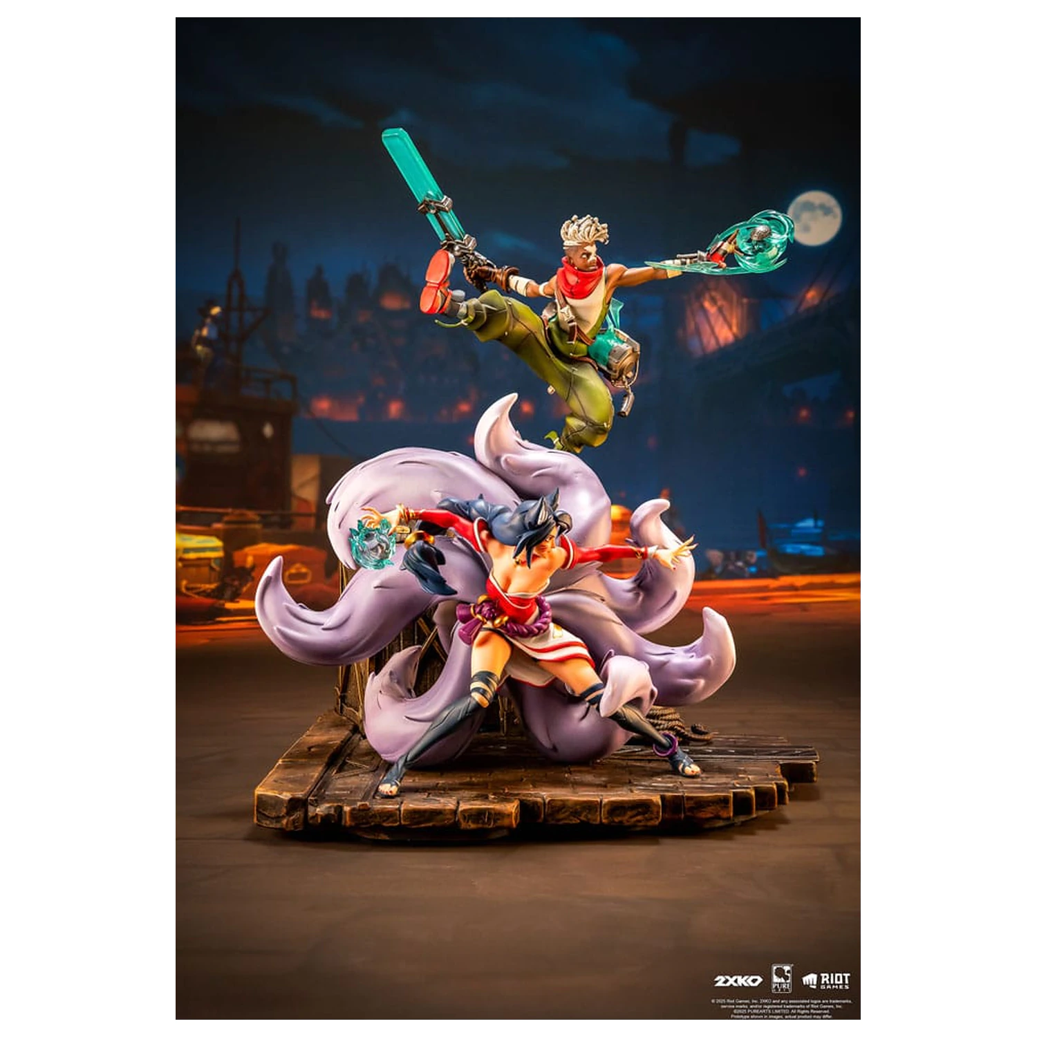 League of Legends 1/10 2XKO Ekko & Ahri Diorama szobor figura 30 cm   termékfotó