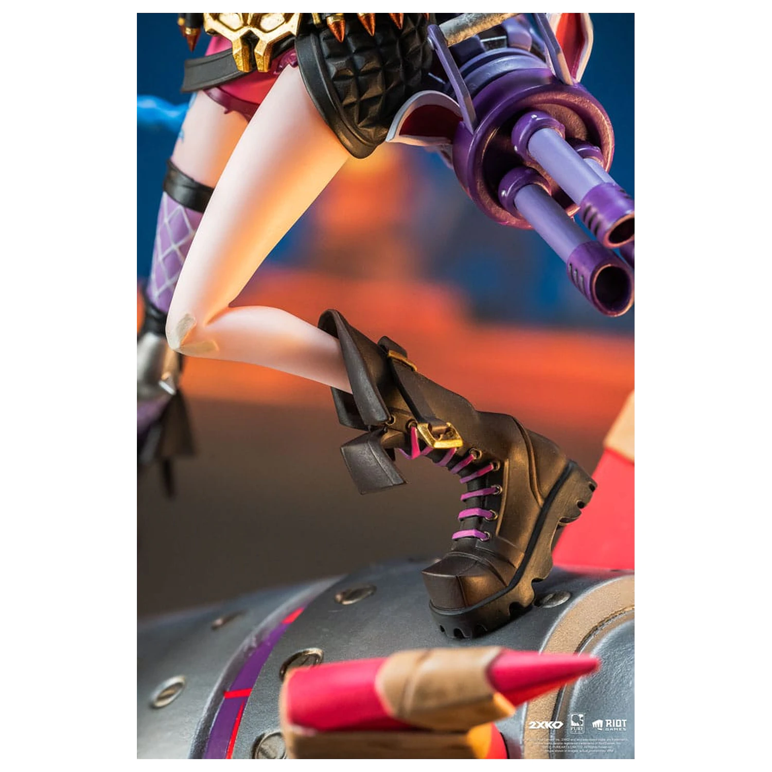 League of Legends 1/10 2XKO Jinx & Warwick Diorama szobor figura 37 cm  termékfotó