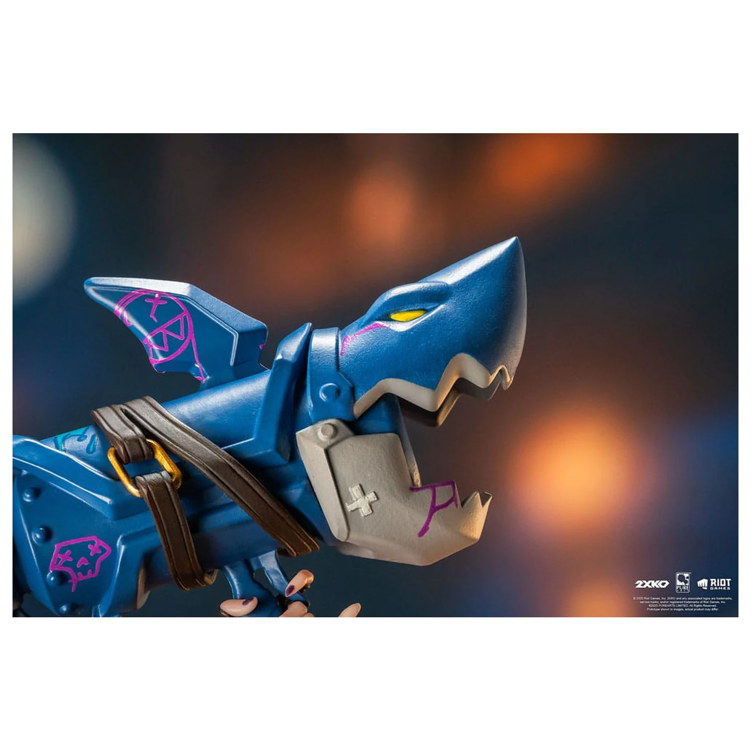 League of Legends 1/10 2XKO Jinx & Warwick Diorama szobor figura 37 cm  termékfotó
