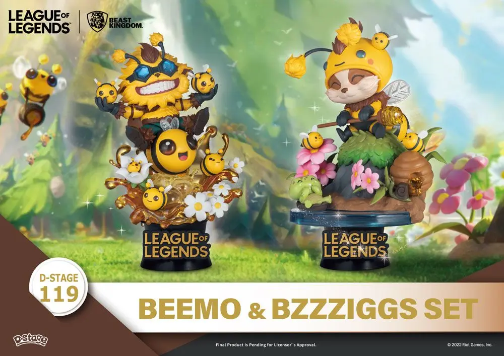 League of Legends D-Stage Beemo & BZZZiggs PVC Diorama csomag 15 cm termékfotó