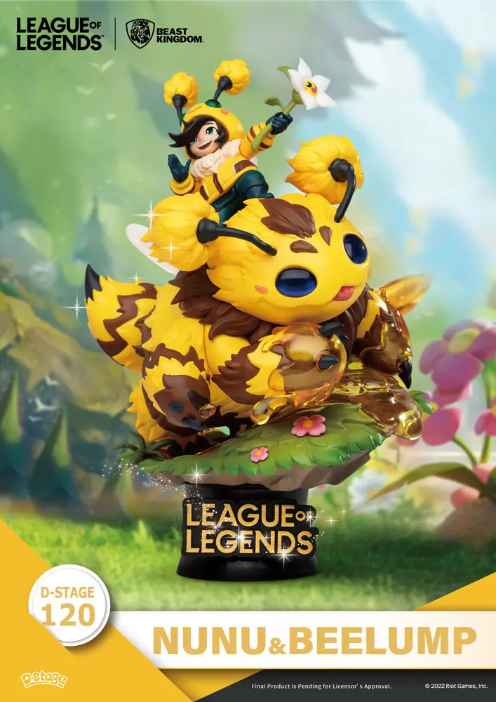 League of Legends D-Stage  Nunu &amp; Beelump &amp; Heimerstinger PVC Diorama szobor figura 16 cm termékfotó