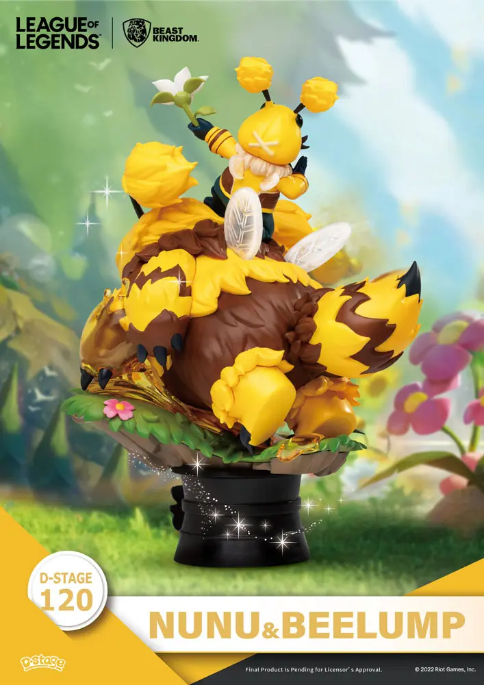 League of Legends D-Stage  Nunu &amp; Beelump &amp; Heimerstinger PVC Diorama szobor figura 16 cm termékfotó