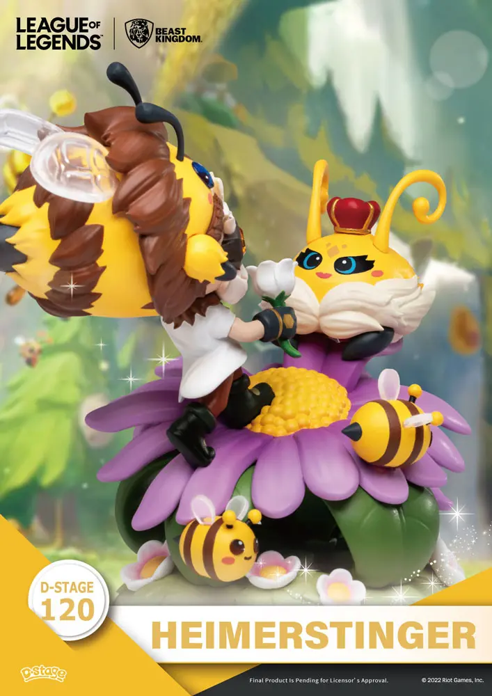 League of Legends D-Stage  Nunu &amp; Beelump &amp; Heimerstinger PVC Diorama szobor figura 16 cm termékfotó