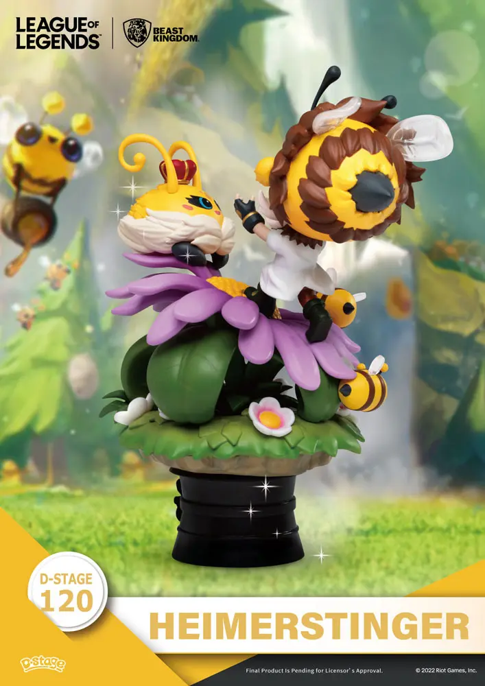 League of Legends D-Stage  Nunu &amp; Beelump &amp; Heimerstinger PVC Diorama szobor figura 16 cm termékfotó