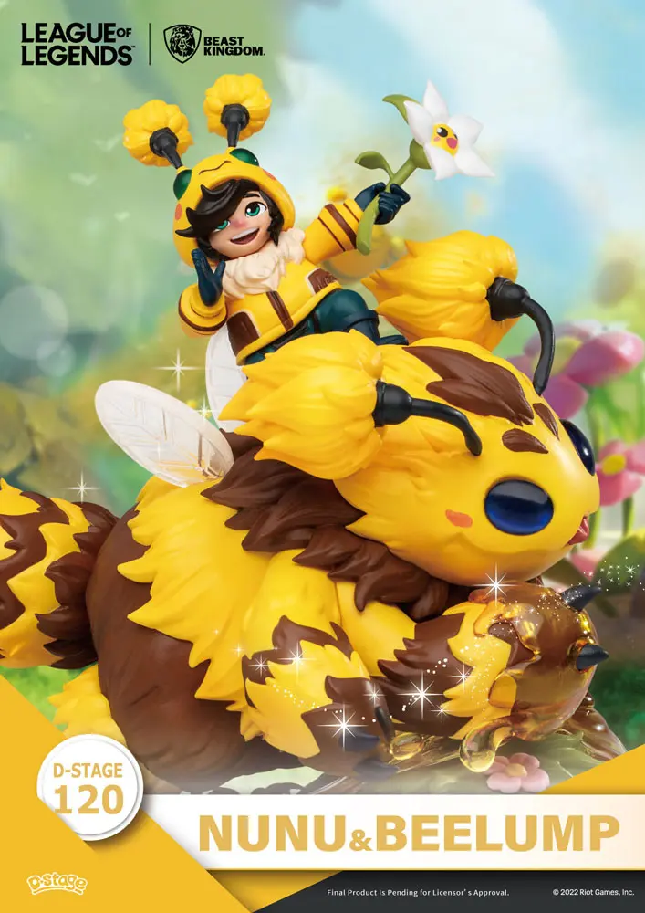 League of Legends D-Stage  Nunu &amp; Beelump &amp; Heimerstinger PVC Diorama szobor figura 16 cm termékfotó