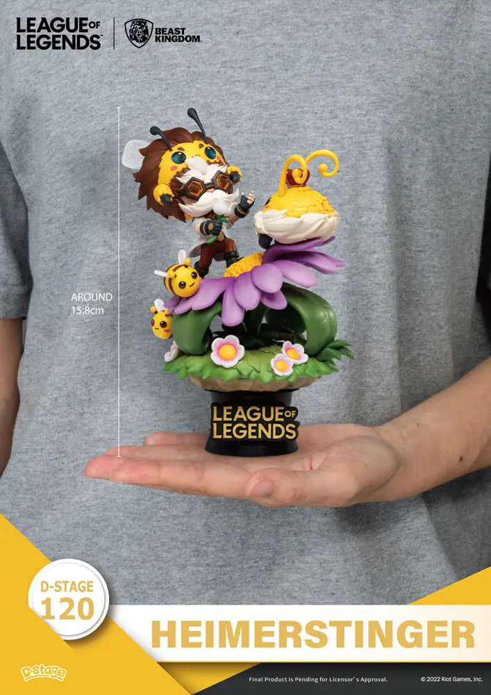 League of Legends D-Stage  Nunu &amp; Beelump &amp; Heimerstinger PVC Diorama szobor figura 16 cm termékfotó