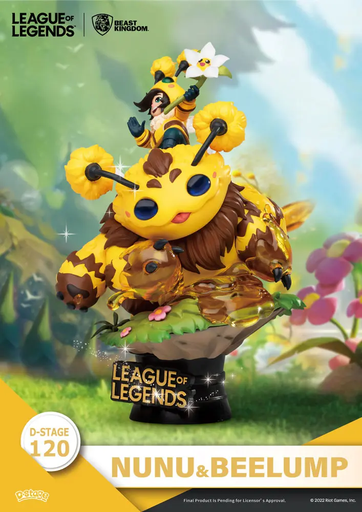 League of Legends D-Stage  Nunu &amp; Beelump &amp; Heimerstinger PVC Diorama szobor figura 16 cm termékfotó
