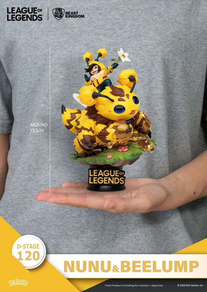 League of Legends D-Stage  Nunu &amp; Beelump &amp; Heimerstinger PVC Diorama szobor figura 16 cm termékfotó