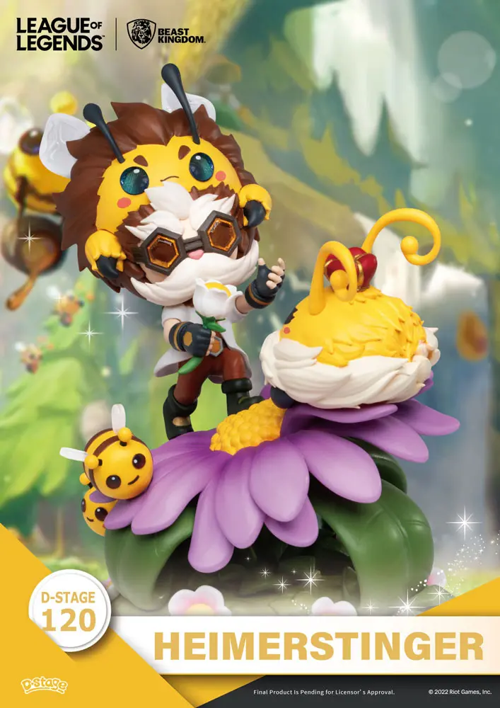 League of Legends D-Stage  Nunu &amp; Beelump &amp; Heimerstinger PVC Diorama szobor figura 16 cm termékfotó