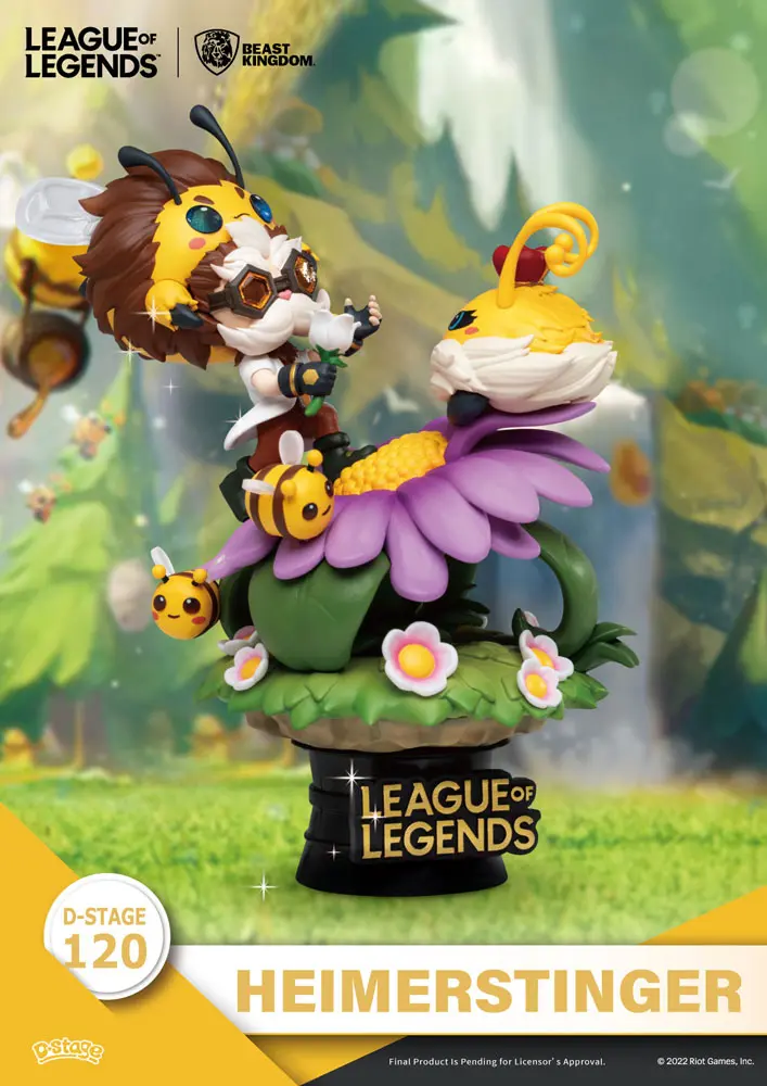 League of Legends D-Stage  Nunu &amp; Beelump &amp; Heimerstinger PVC Diorama szobor figura 16 cm termékfotó