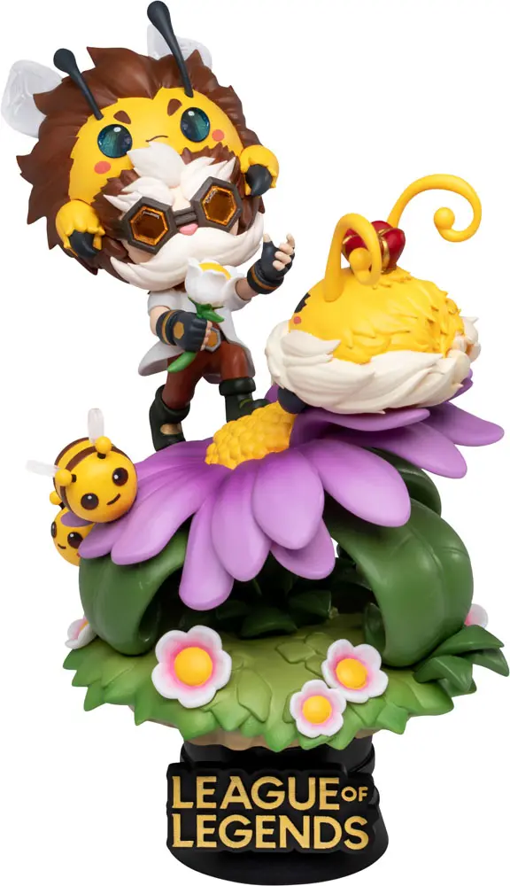 League of Legends D-Stage  Nunu &amp; Beelump &amp; Heimerstinger PVC Diorama szobor figura 16 cm termékfotó