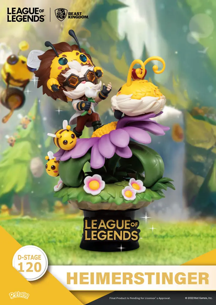 League of Legends D-Stage  Nunu &amp; Beelump &amp; Heimerstinger PVC Diorama szobor figura 16 cm termékfotó