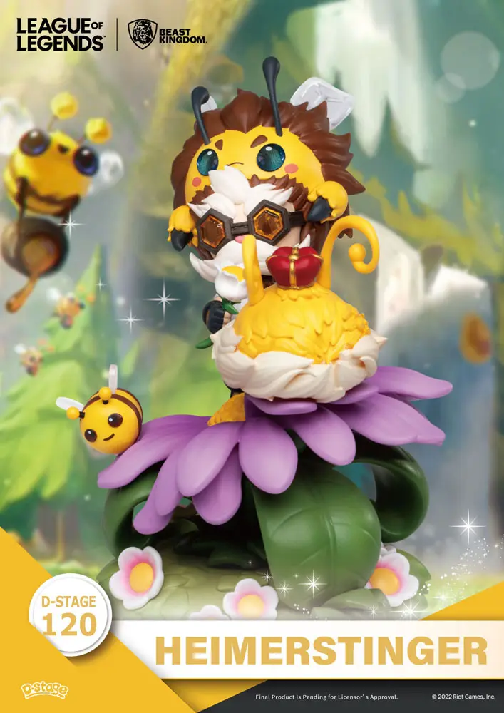 League of Legends D-Stage  Nunu &amp; Beelump &amp; Heimerstinger PVC Diorama szobor figura 16 cm termékfotó