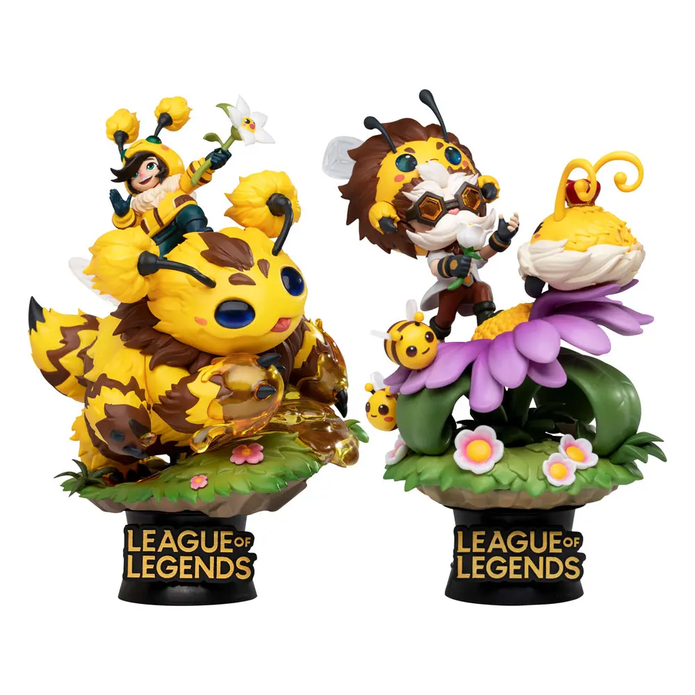 League of Legends D-Stage  Nunu &amp; Beelump &amp; Heimerstinger PVC Diorama szobor figura 16 cm termékfotó