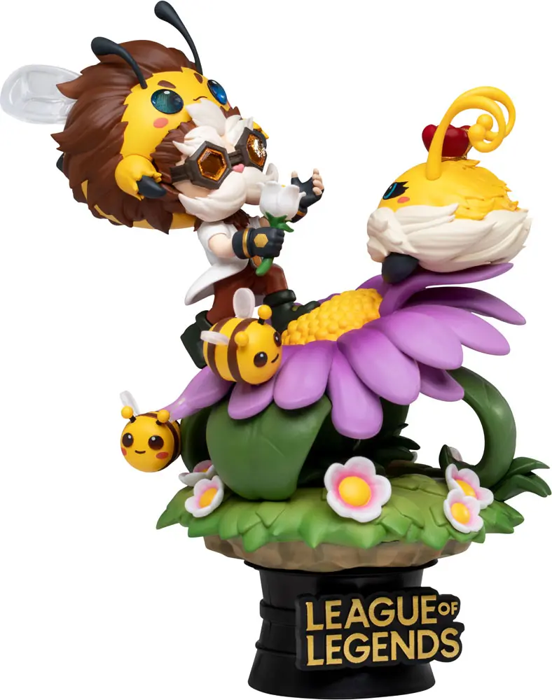 League of Legends D-Stage  Nunu &amp; Beelump &amp; Heimerstinger PVC Diorama szobor figura 16 cm termékfotó