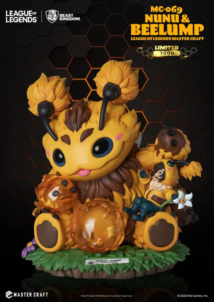 League of Legends Master Craft Nunu &amp; Beelump szobor figura 35 cm termékfotó