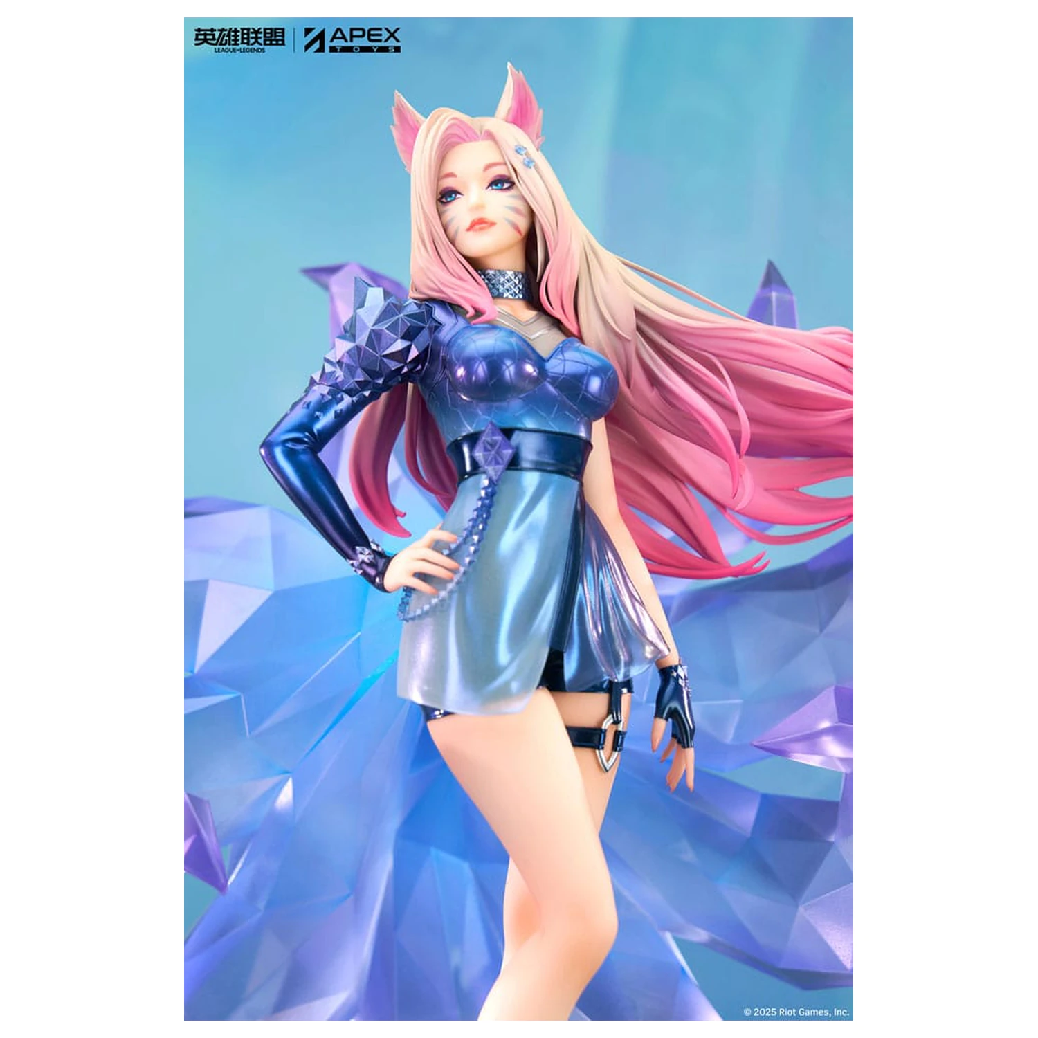 League of Legends PVC szobor figura 1/7 K/DA ALL OUT Ahri 27 cm termékfotó
