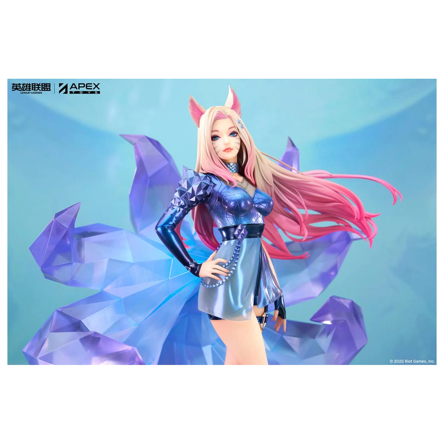 League of Legends PVC szobor figura 1/7 K/DA ALL OUT Ahri 27 cm termékfotó