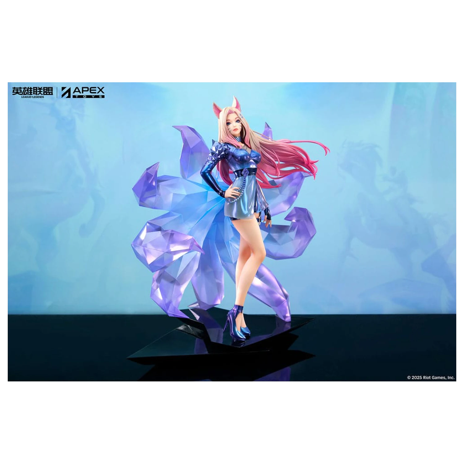 League of Legends PVC szobor figura 1/7 K/DA ALL OUT Ahri 27 cm termékfotó