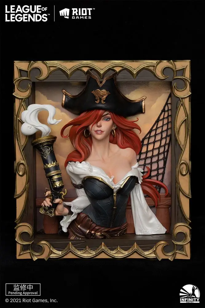 League of Legends PVC 3D Photo Frame The Bounty Hunter-Miss Fortune termékfotó