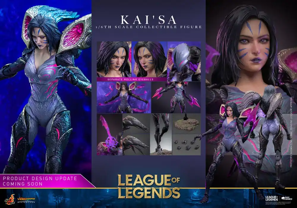 League of Legends Video Game Masterpiece Action Figure 1/6 Kai'Sa 29 cm termékfotó