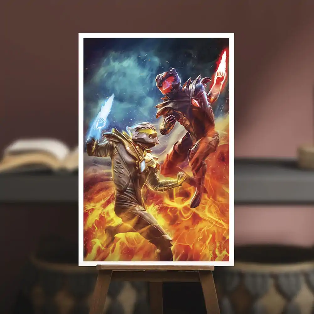 Legend of the White Dragon Art Print White Dragon vs Dragon Prime 41 x 61 cm - keretezetlen vászonkép termékfotó