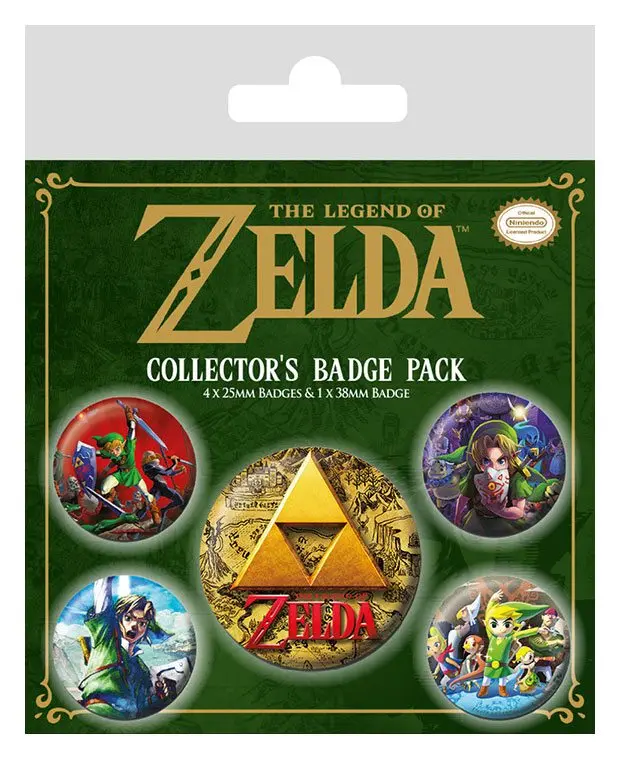 Legend of Zelda Classics kitűző csomag (5 darab) termékfotó