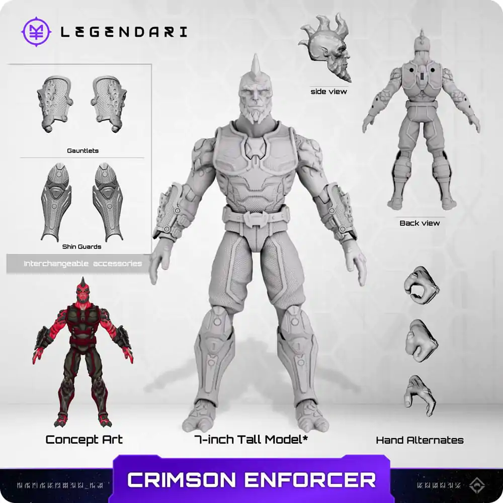 Legendari 1/10 Crimson Enforcer akciófigura 18 cm termékfotó