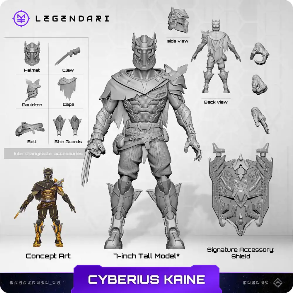 Legendari 1/10 Cyberius Kaine akciófigura 18 cm termékfotó