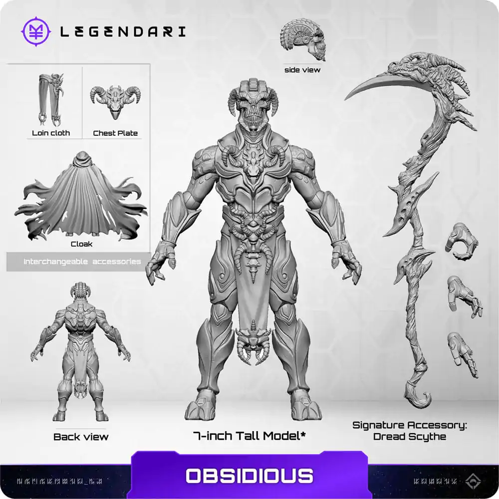 Legendari 1/10 Obsidious akciófigura 18 cm termékfotó