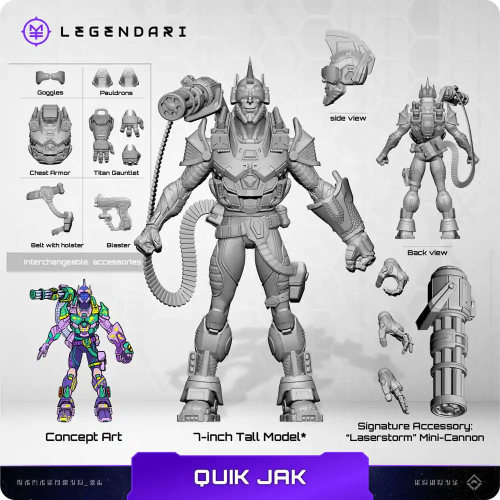 Legendari 1/10 Quik Jak akciófigura 18 cm termékfotó