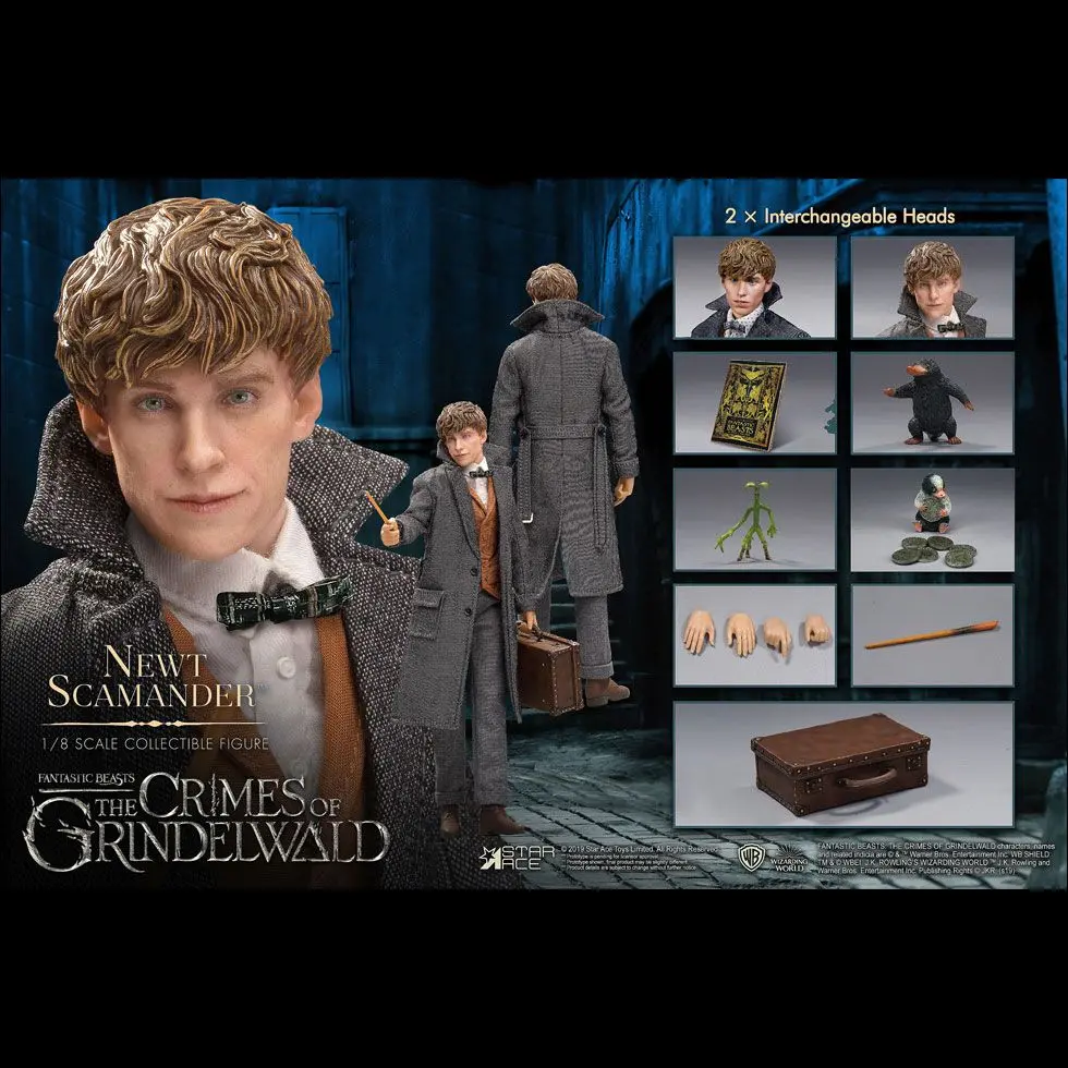 Legendás állatok és megfigyelésük 2 Real Master Series 1/8 Newt Scamander akciófigura 23 cm termékfotó