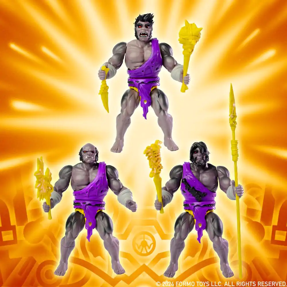 Legends of Dragonore Wave 2: Dragon Hunt Brukteror Cave Men 3 db-os akciófigura csomag 14 cm termékfotó