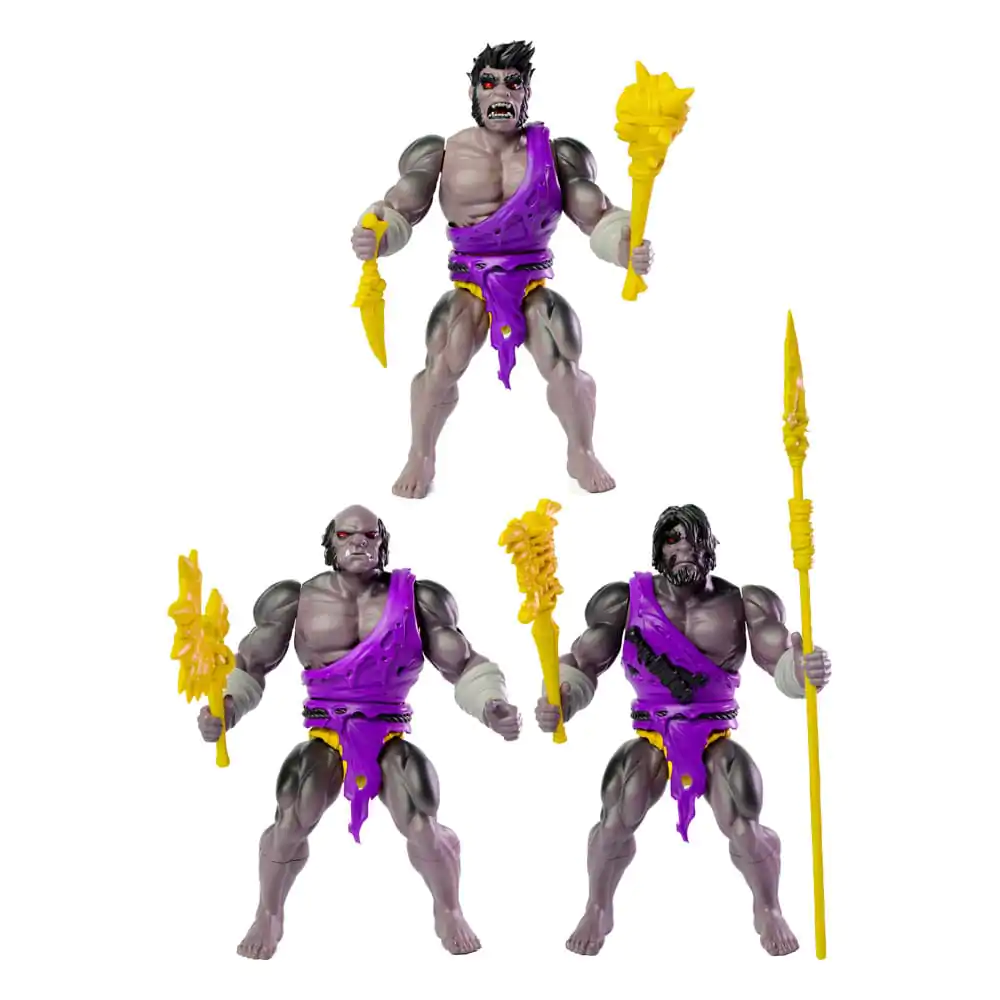 Legends of Dragonore Wave 2: Dragon Hunt Brukteror Cave Men 3 db-os akciófigura csomag 14 cm termékfotó