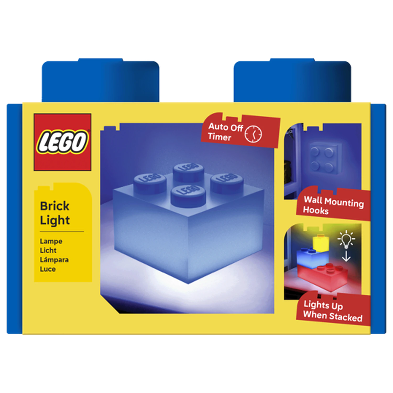 LEGO Blue Brick 2x2 Light Brick lámpa termékfotó