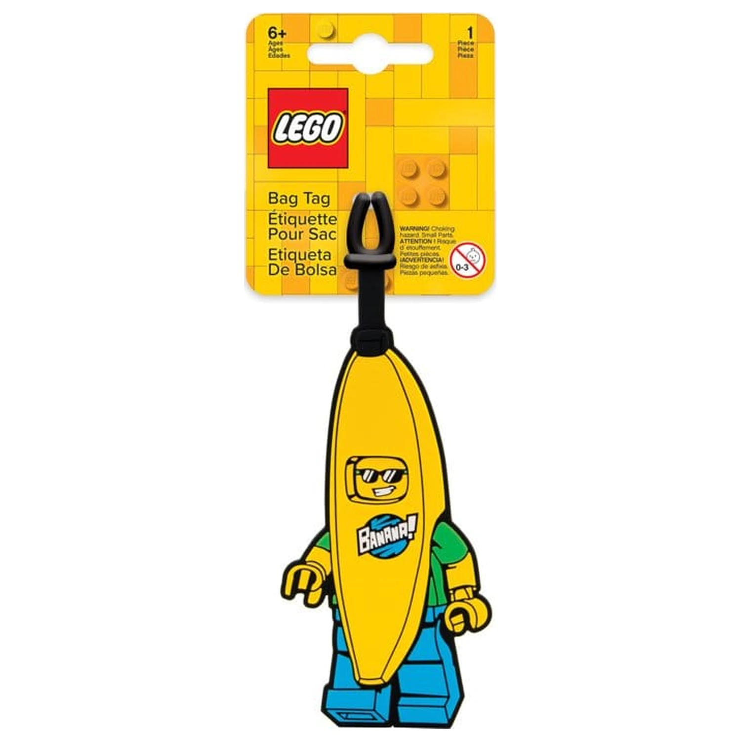 Lego cipzárdísz/táskadísz Banana Guy termékfotó