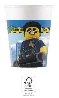 Lego City papír pohár 8 db-os 200 ml FSC termékfotó