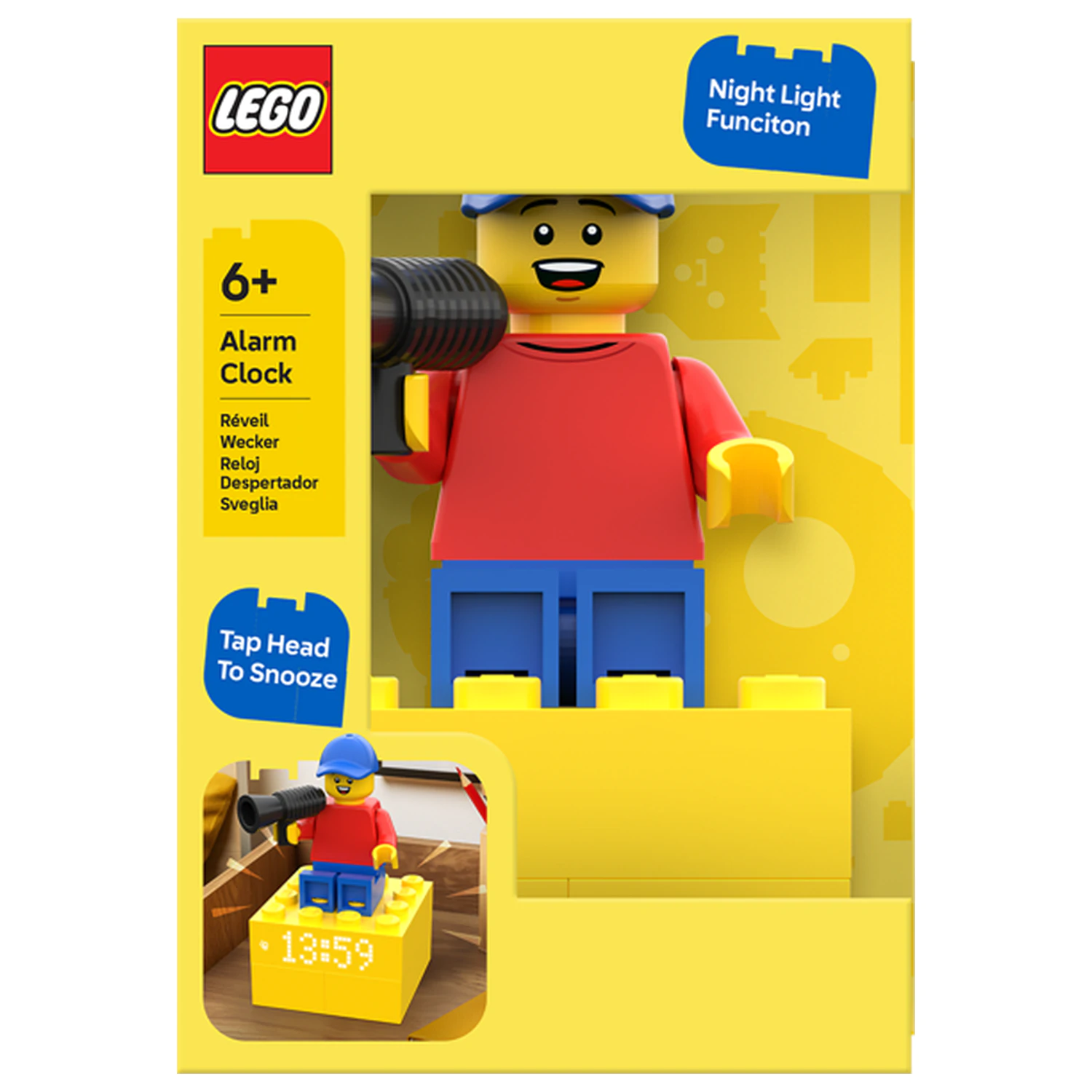 LEGO ébresztőóra 15 cm termékfotó