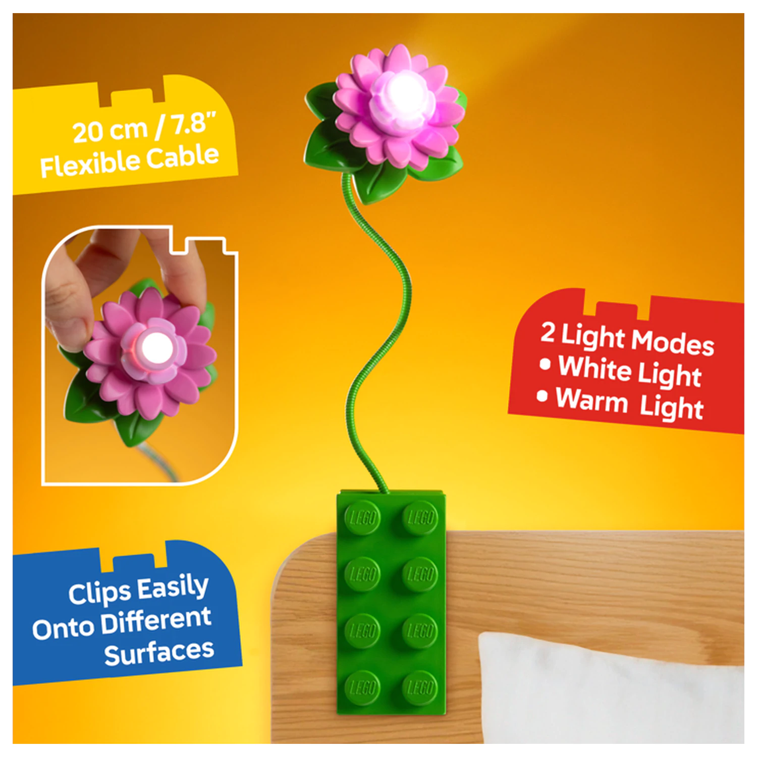 LEGO Flower olvasólámpa 20cm termékfotó