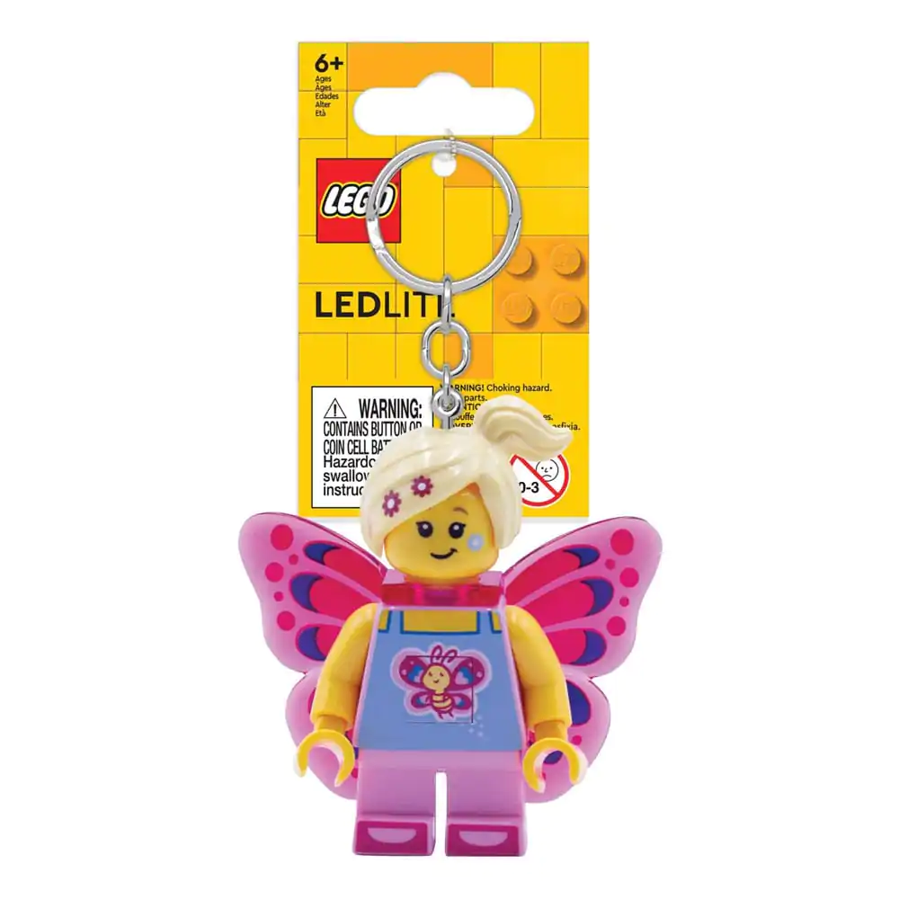 LEGO Iconic Butterfly Girl világító kulcstartó 8 cm termékfotó