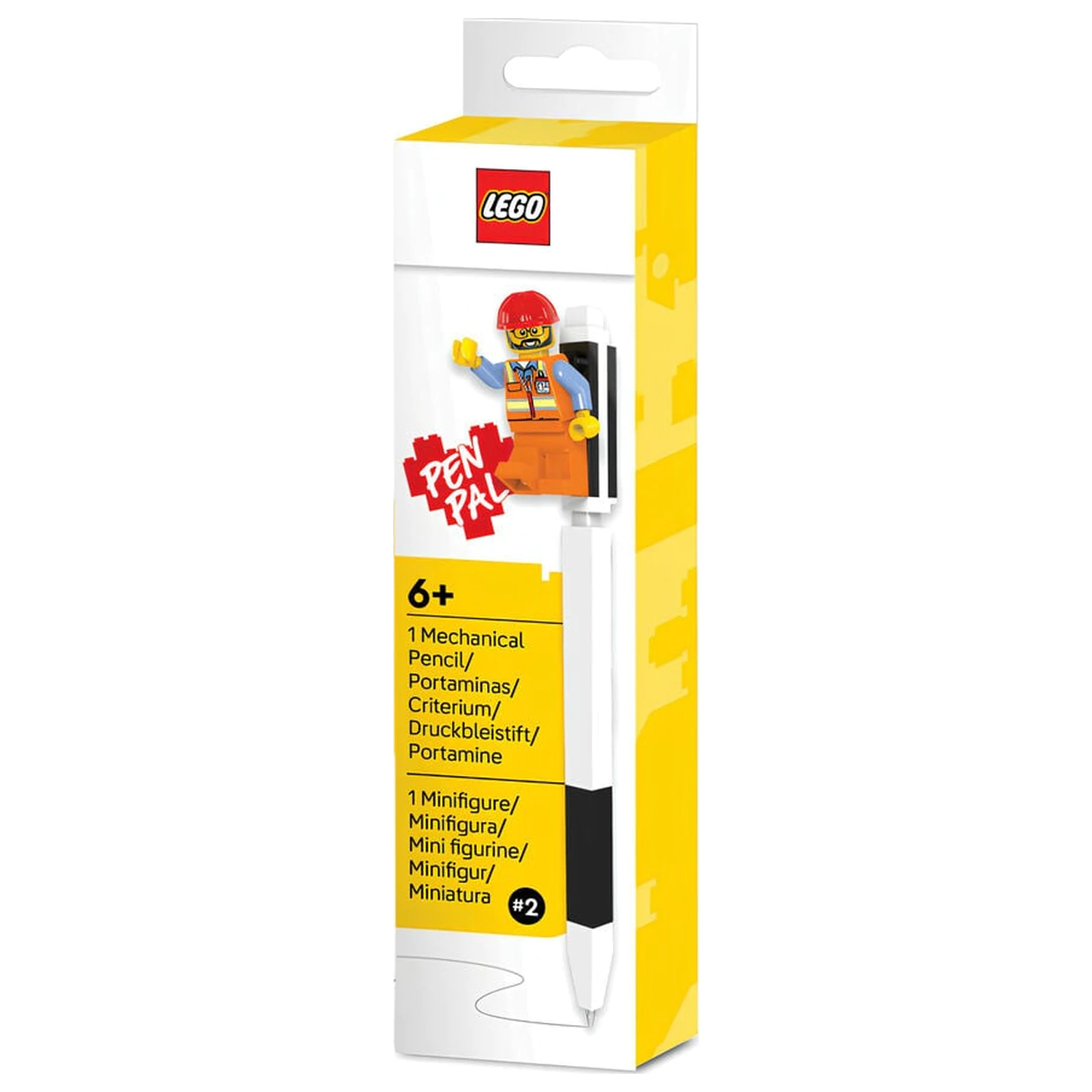 Lego mechanikus ceruza minifigurával termékfotó