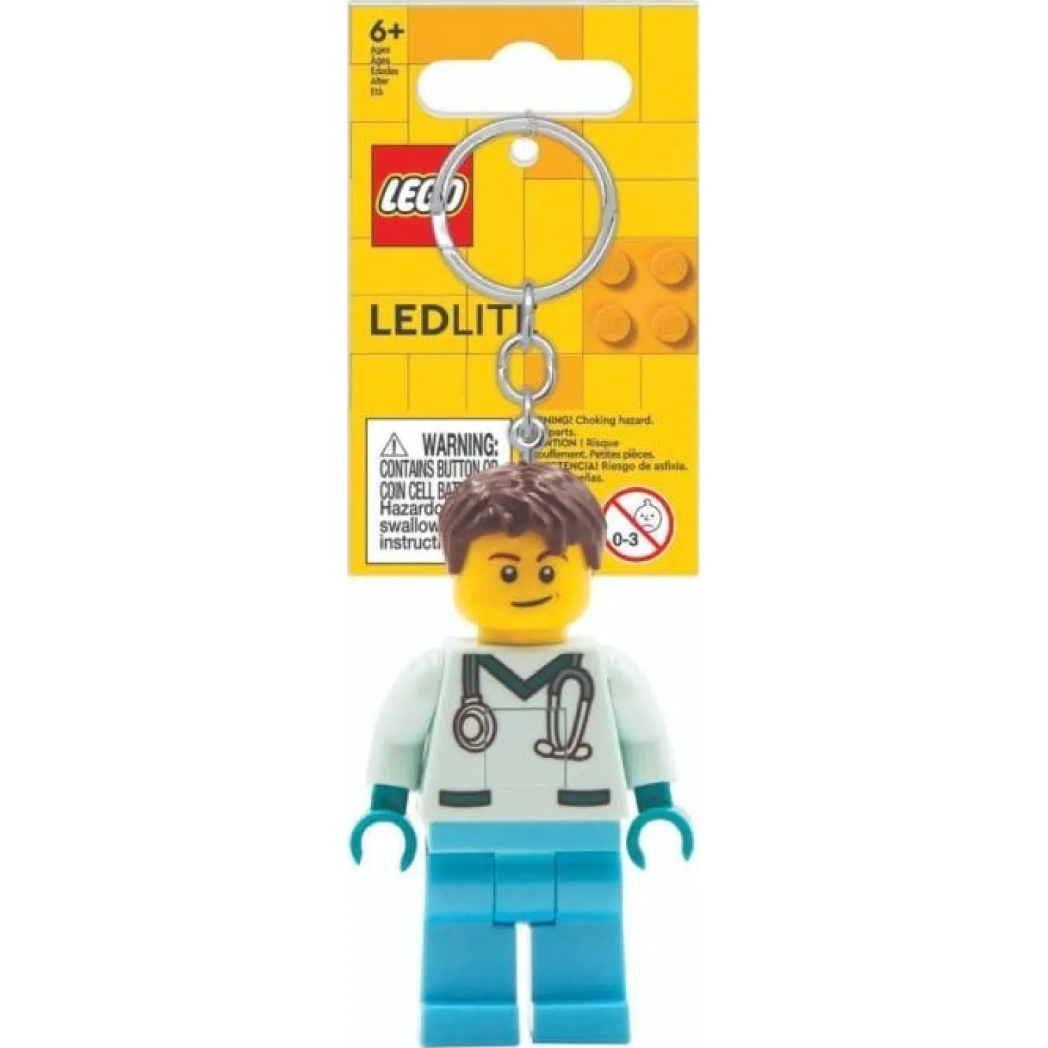 LEGO Minifigures Doctor világító kulcstartó 8 cm termékfotó