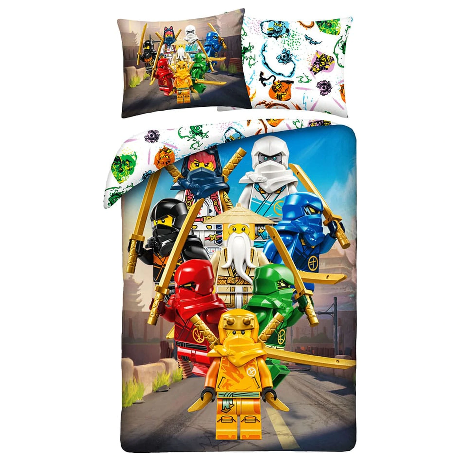 Lego Ninja-Go ágyneműhuzat 140 x 200 cm / 70 x 90 cm  termékfotó