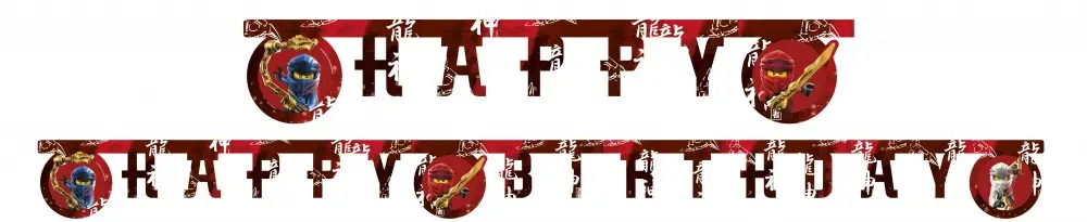 Lego Ninjago Happy Birthday felirat 2 m termékfotó