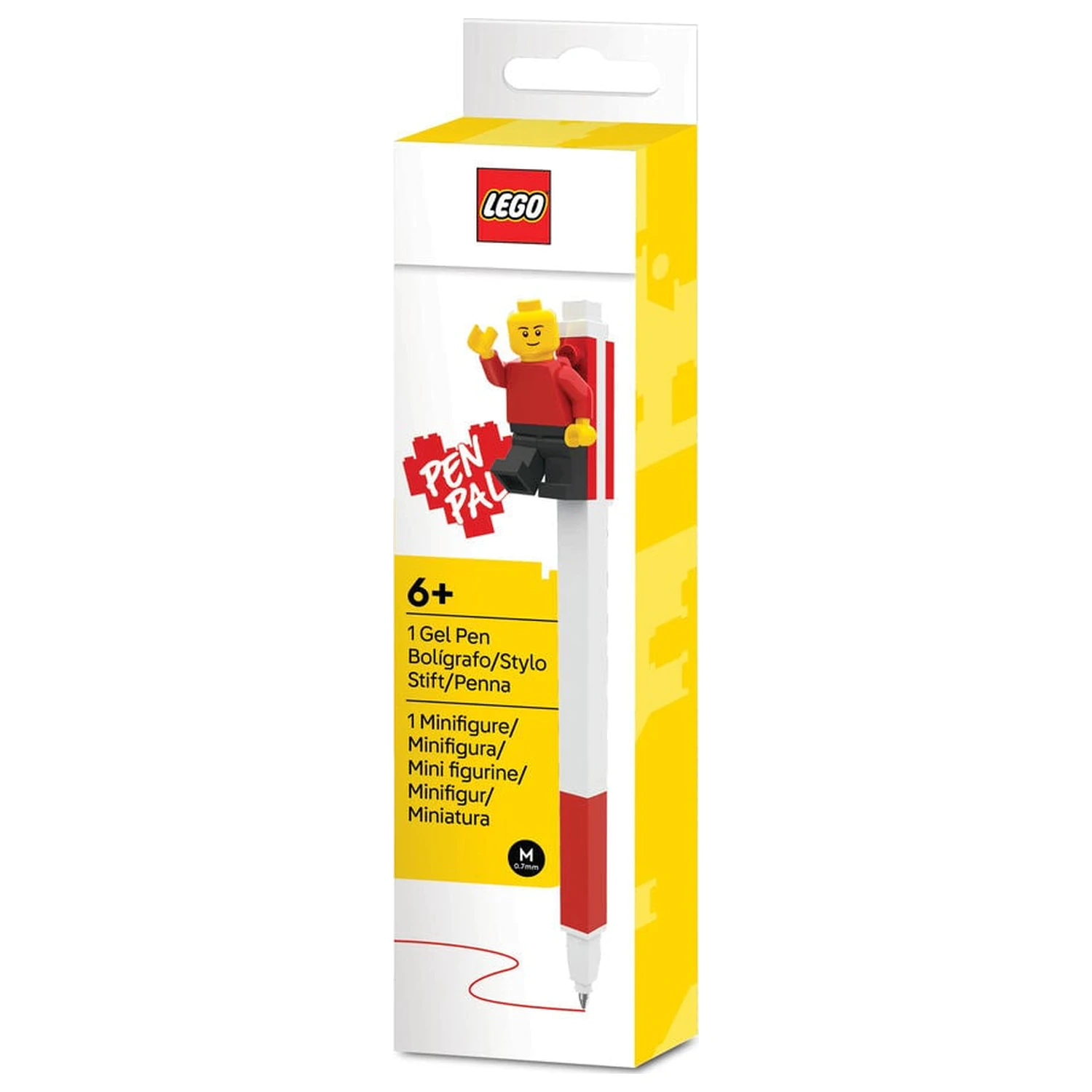 Lego piros zselés toll minifigurával termékfotó