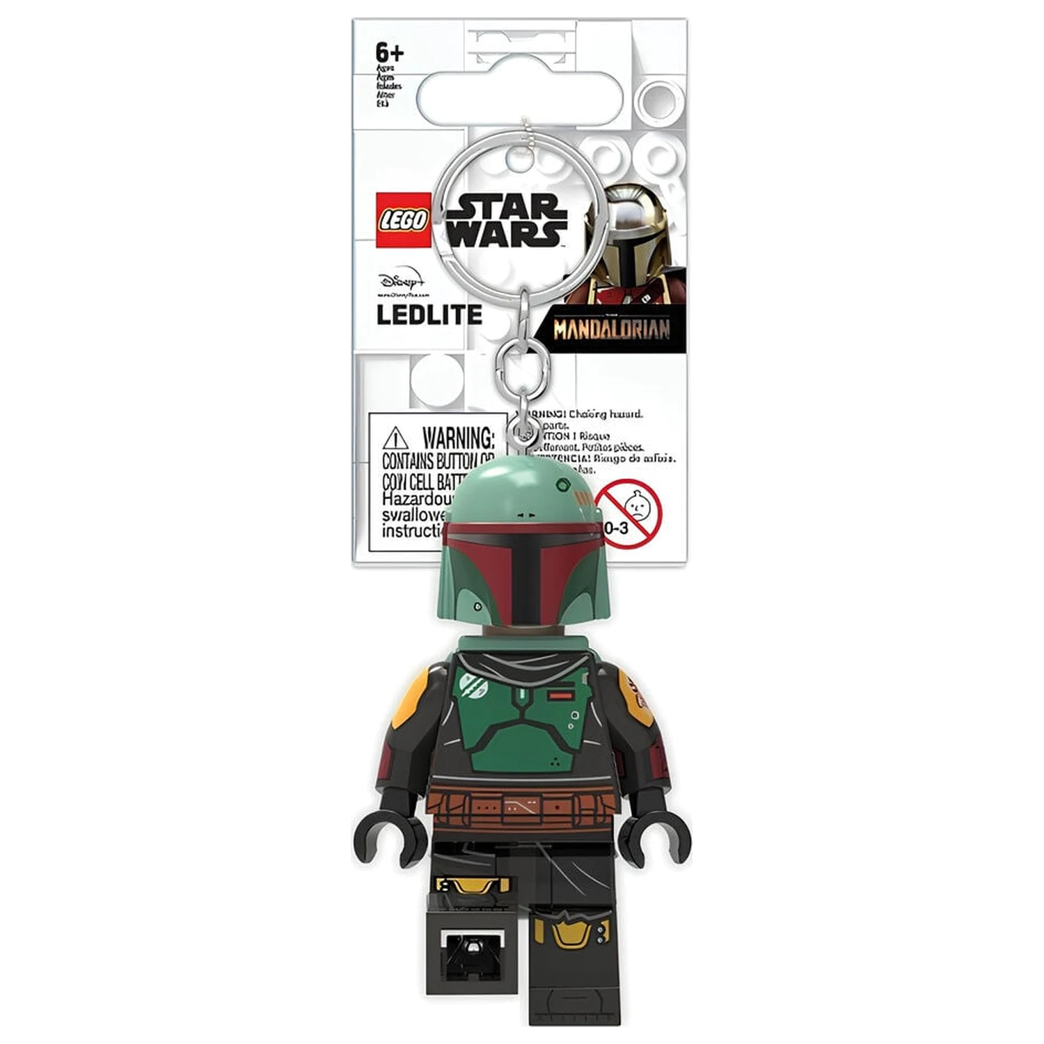 Lego Star Wars The Mandalorian Boba Fett világító kulcstartó termékfotó